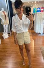 Load image into Gallery viewer, High Waisted Khaki Shorts