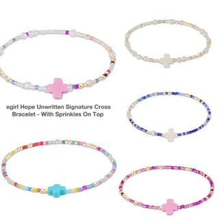 Enewton Egirl Hope Unwritten Signature Cross Bracelets