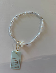 Enewton Hope Unwritten Sterling Signature Cross Bracelet- Call Me On My Shellphone