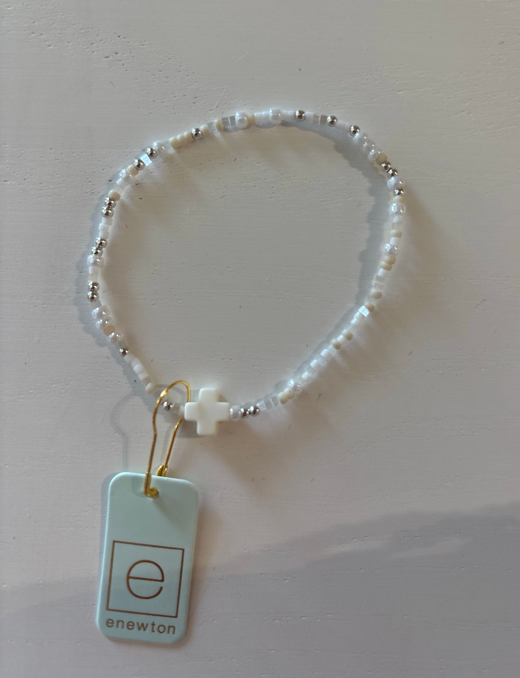Enewton Hope Unwritten Sterling Signature Cross Bracelet- Call Me On My Shellphone