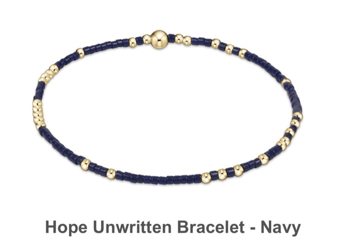 Enewton Hope Unwritten Bracelet- Navy