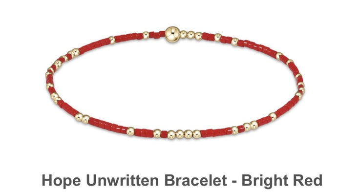 Enewton Hope Unwritten Bracelet- Bright Red