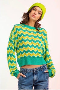 Bright Green Lightweight Sweater