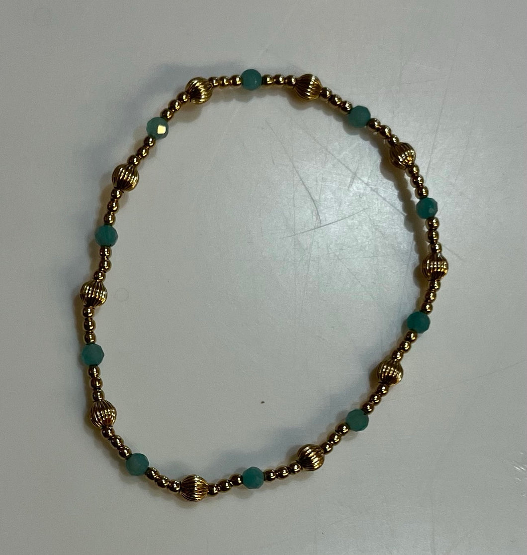 Enewton dignity sincerity pattern 4mm bead bracelet- amazonite
