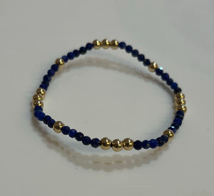 Enewton worthy pattern 3mm bead bracelet- lapis