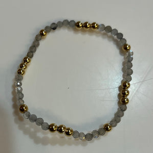 Enewton worthy pattern 3mm bead bracelet- labradorite