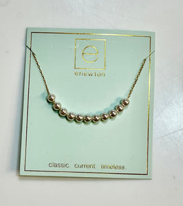 Enewton 16” gold- Classic beaded bliss- 4mm Pearl