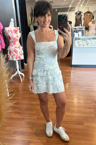 Lovely Pond Mini Dress/Skort
