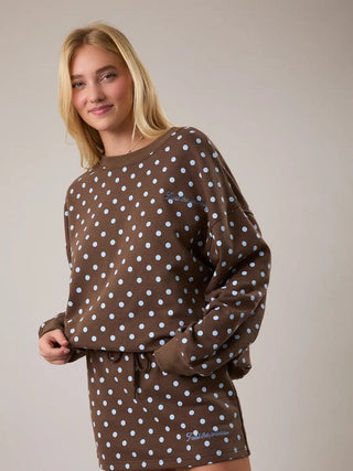 Trust The Process Blue Polka Dot Sweatshirts