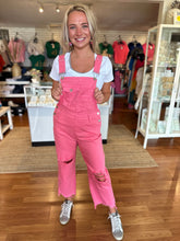 Load image into Gallery viewer, Hot Pink Overalls