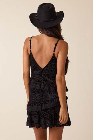 Noir Animal Mini Dress