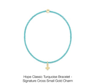 Enewton Hope Classic Bracelet- Signature Cross Small Gold Charm (Multiple Colors)