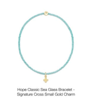 Enewton Hope Classic Bracelet- Signature Cross Small Gold Charm (Multiple Colors)