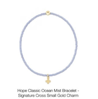 Enewton Hope Classic Bracelet- Signature Cross Small Gold Charm (Multiple Colors)