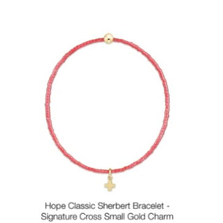 Enewton Hope Classic Bracelet- Signature Cross Small Gold Charm (Multiple Colors)