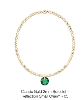 Enewton Classic Gold 2mm Bracelet- Reflection Small Charm