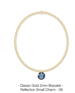 Enewton Classic Gold 2mm Bracelet- Reflection Small Charm
