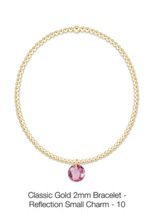 Enewton Classic Gold 2mm Bracelet- Reflection Small Charm