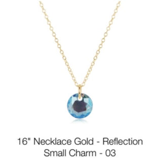 Enewton 16” Necklace Gold- Reflection Small Charm