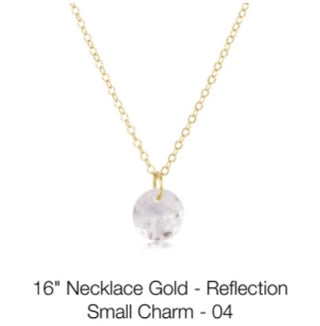 Enewton 16” Necklace Gold- Reflection Small Charm