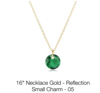 Enewton 16” Necklace Gold- Reflection Small Charm