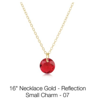 Enewton 16” Necklace Gold- Reflection Small Charm