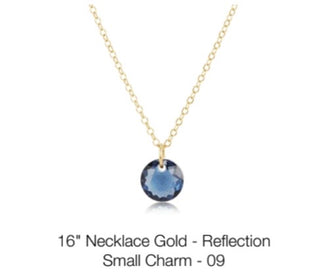 Enewton 16” Necklace Gold- Reflection Small Charm