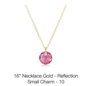 Enewton 16” Necklace Gold- Reflection Small Charm