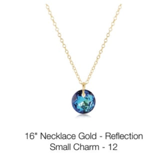 Enewton 16” Necklace Gold- Reflection Small Charm
