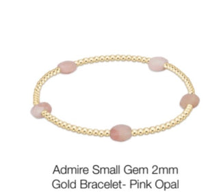 Enewton Admire Small Gemstone 2mm Gold Bracelets (Multiple Colors)