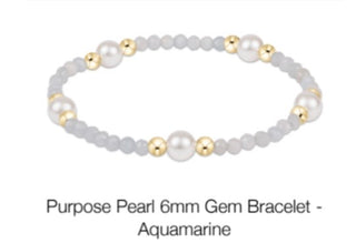 Enewton Purpose Pearl 6mm Gemstone Bracelet (Multiple Colors)