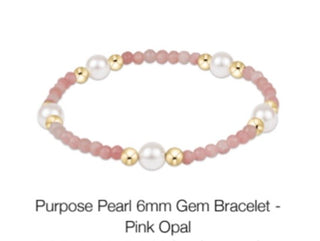 Enewton Extends Purpose Pearl 6mm Gemstone Bracelet (Multiple Colors)