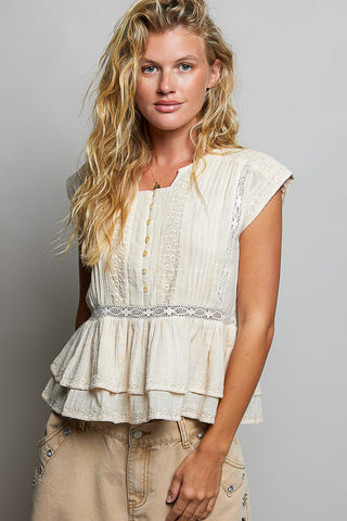 Ivory Eyelet Top