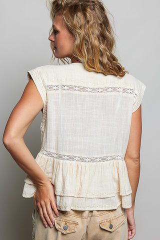 Ivory Eyelet Top