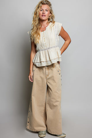 Ivory Eyelet Top