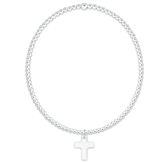 Enewton Classic Sterling 2mm Bracelet - Blessed Crystal Charm