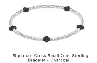 Enewton Signature Cross Small 2mm Sterling Silver (Multiple Colors)