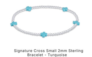 Enewton Signature Cross Small 2mm Sterling Silver (Multiple Colors)