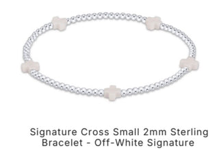 Enewton Signature Cross Small 2mm Sterling Silver (Multiple Colors)