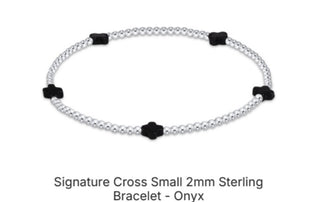 Enewton Signature Cross Small 2mm Sterling Silver (Multiple Colors)
