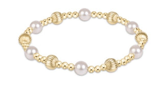 Enewton Extends Dignity Sincerity Gold 6mm Pearl Bracelet