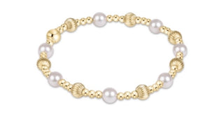 Enewton Extends Dignity Sincerity Gold 5mm Pearl Bracelet