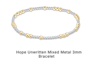 Enewton Hope Unwritten Mixed Metal 3mm Bracelet