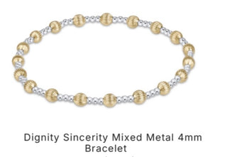 Enewton Dignity Sincerity Mixed Metal 4mm Bracelet