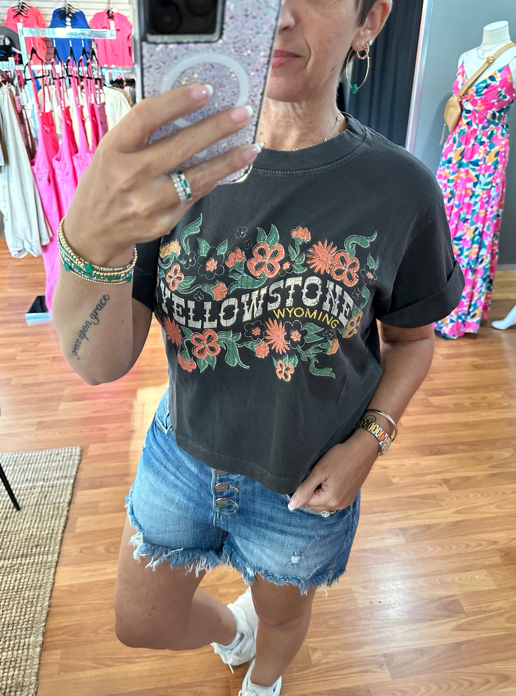 Yellowstone Floral Crop Top by Girl Dangerous
