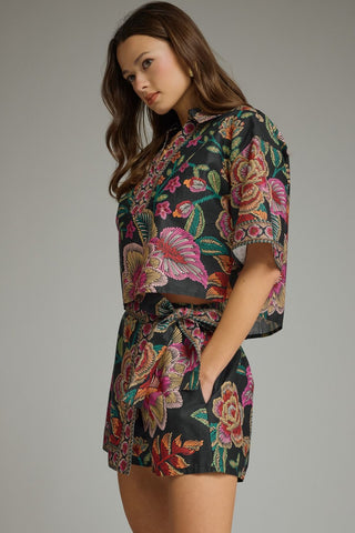 Botanical Wrap Skort Set