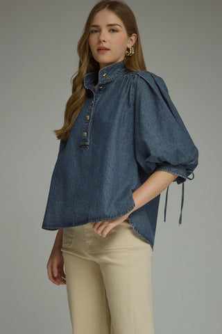 Blue Belle Denim Top