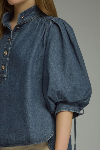 Blue Belle Denim Top