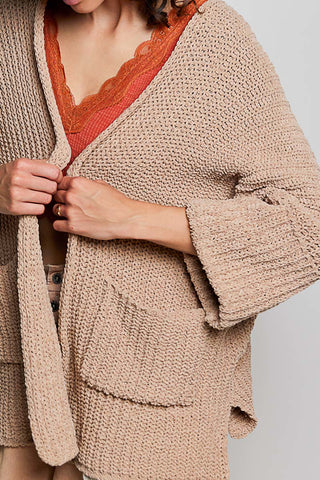 Powder Cocoa Cardigan