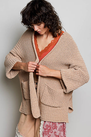 Powder Cocoa Cardigan